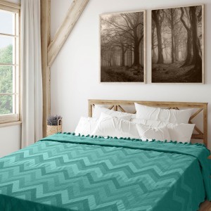 img-Κουβέρτα Πικέ Ζακάρ GOLWE PETROL Κουβέρτα Πικέ Ζακάρ: 220 x 240 εκ.