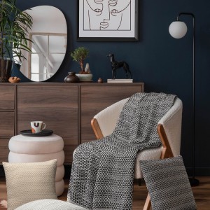 img-Ριχτάρι HERHALING ANTHRACITE Ριχτάρι διθέσιου καναπέ: 190 x 250 εκ.