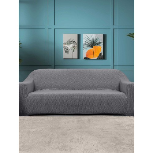 img-Ελαστικά καλύμματα καναπέ INTENSE LIGHT GREY Ελαστικό κάλυμμα διθέσιου καναπέ