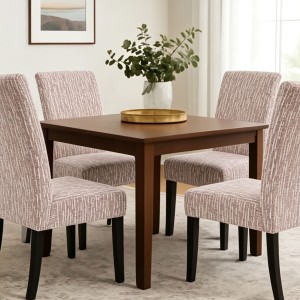 img-Ελαστικά καλύμματα τραπεζαρίας KLYRA TAUPE Σετ ελαστικά καλύμματα τραπεζαρίας έξι τεμαχίων