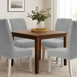 img-Ελαστικά καλύμματα τραπεζαρίας LINEPLAY GREY Σετ ελαστικά καλύμματα τραπεζαρίας έξι τεμαχίων