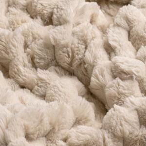 img-Ριχτάρι MAISONY BEIGE Ριχτάρι διθέσιου καναπέ: 180 x 250 εκ.