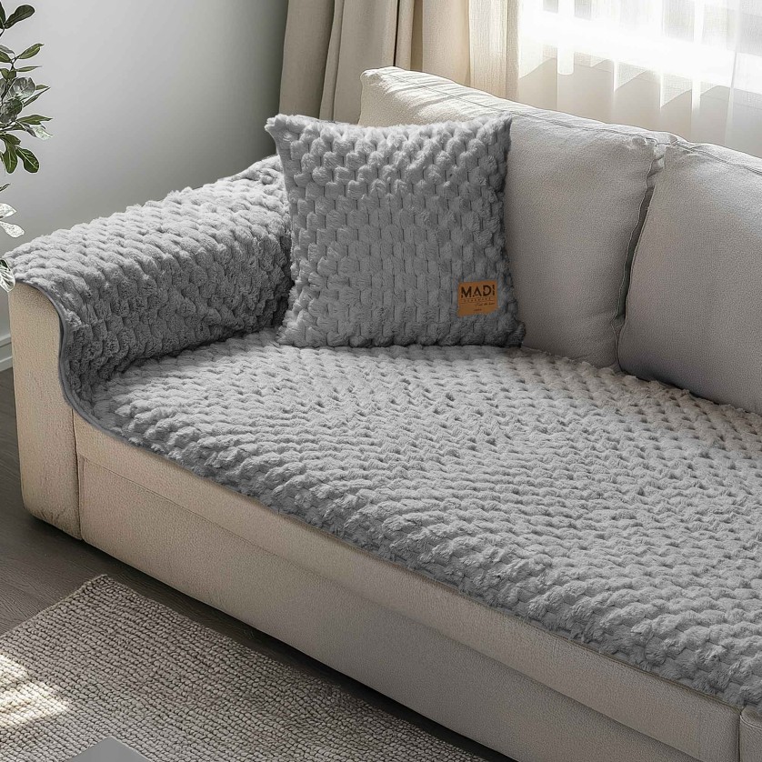 Μεμονωμένο γούνινo κάλύμμα MAISONY GREY Μεμονωμένο γούνινο κάλυμμα για καναπέ γωνία 300 x 90 εκ. Μεμονωμένο γούνινo κάλύμμα MAISONY GREY Μεμονωμένο γούνινο κάλυμμα για καναπέ γωνία 300 x 90 εκ.