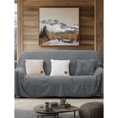 img-Ριχτάρι MAISONY GREY Ριχτάρι τετραθέσιου καναπέ: 180 x 340 εκ.