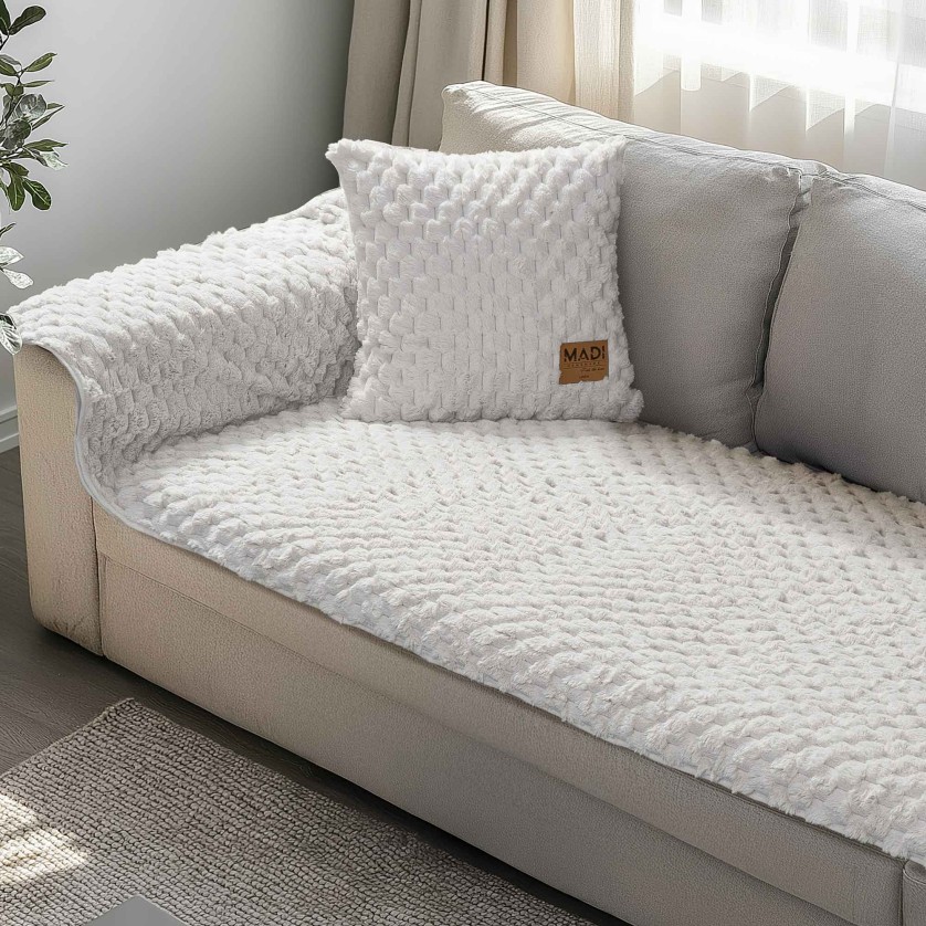 Μεμονωμένο γούνινo κάλύμμα MAISONY WHITE Μεμονωμένο γούνινο κάλυμμα για καναπέ γωνία 250 x 90 εκ. Μεμονωμένο γούνινo κάλύμμα MAISONY WHITE Μεμονωμένο γούνινο κάλυμμα για καναπέ γωνία 250 x 90 εκ.