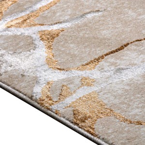 img-Χαλί MARBLE BEIGE GOLD Στρόγγυλο χαλί 165 εκ.