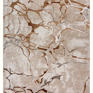 img-Χαλί MARBLE BEIGE GOLD Στρόγγυλο χαλί 165 εκ.