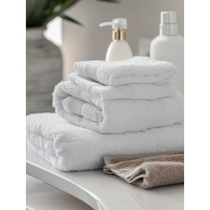 img-Πετσέτα MARLA 500gsm με 4 ρίγες Πετσέτα προσώπου: 50 x 90 εκ.