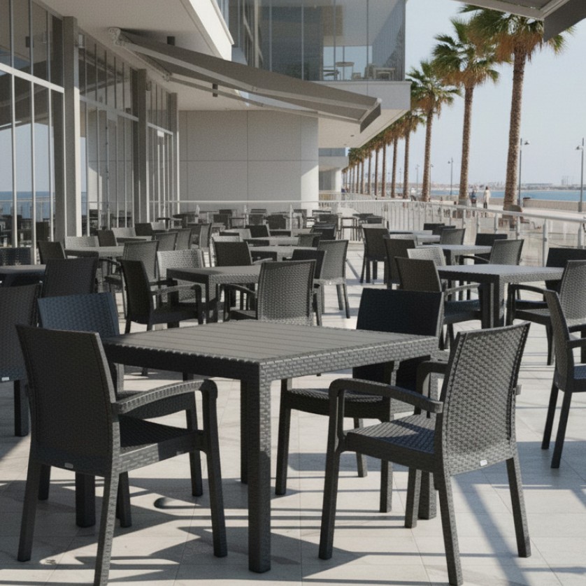 Καρέκλα Rattan MEDITERRA ANTHRACITE Καρέκλα: 57 x 61 x 88 εκ. Καρέκλα Rattan MEDITERRA ANTHRACITE Καρέκλα: 57 x 61 x 88 εκ.