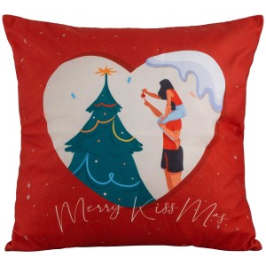img-Διακοσμητικό Μαξιλάρι MERRY KISS ME Διακοσμητικό μαξιλάρι: 45 x 45 εκ.
