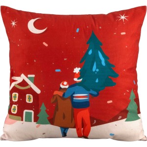 img-Διακοσμητικό Μαξιλάρι MERRY KISS ME Διακοσμητικό μαξιλάρι: 45 x 45 εκ.