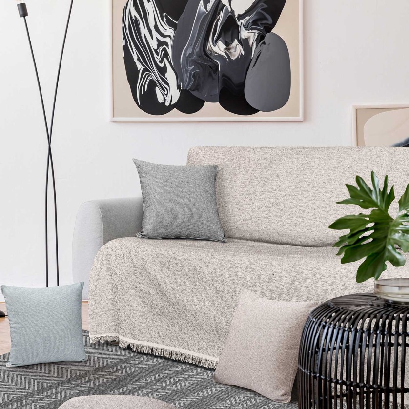 Ριχτάρι MONOCOLORE BEIGE Ριχτάρι διθέσιου καναπέ: 170 x 250 εκ. Ριχτάρι MONOCOLORE BEIGE Ριχτάρι διθέσιου καναπέ: 170 x 250 εκ.