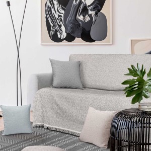 img-Ριχτάρι MONOCOLORE BROWN Ριχτάρι διθέσιου καναπέ: 170 x 250 εκ.