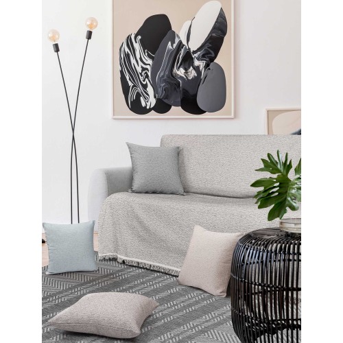 img-Ριχτάρι MONOCOLORE BROWN Ριχτάρι τριθέσιου καναπέ: 170 x 300 εκ.
