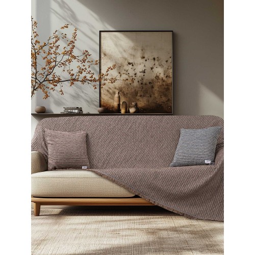 img-Διακοσμητικό Μαξιλάρι MOUVE BEIGE Διακοσμητική μαξιλαροθήκη: 45 x 45 εκ.