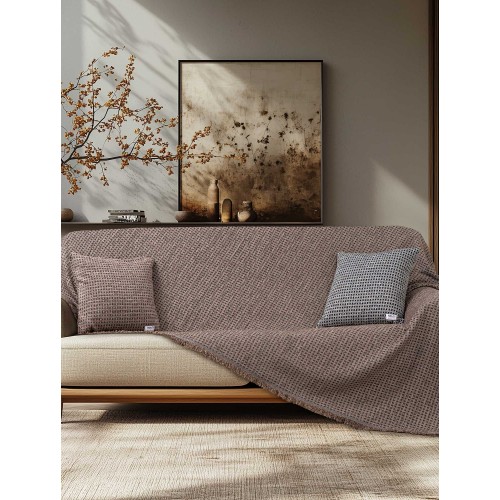 img-Ριχτάρι MOUVE BEIGE Ριχτάρι διθέσιου καναπέ: 180 x 250 εκ.