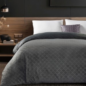 img-Παπλωματοθήκη NEVOLA ANTHRACITE Παπλωματοθήκη μονή: 160 x 220 εκ.