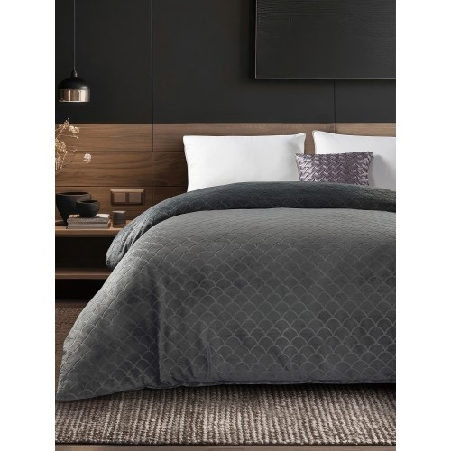 img-Παπλωματοθήκη NEVOLA ANTHRACITE Παπλωματοθήκη μονή: 160 x 220 εκ.