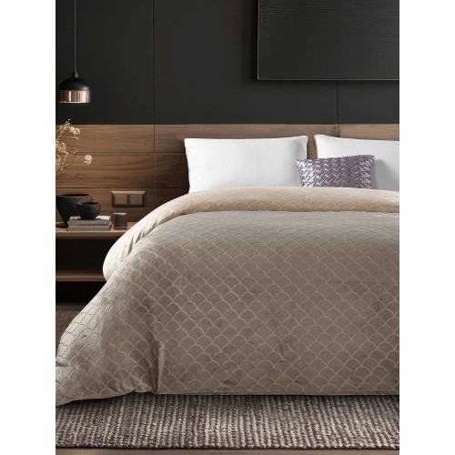 img-Παπλωματοθήκη NEVOLA CREAM Παπλωματοθήκη μονή: 160 x 220 εκ.