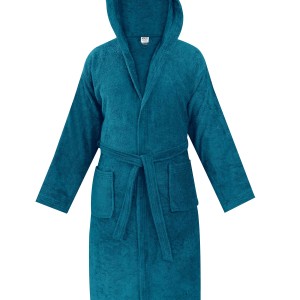 img-Μπουρνούζι OLIA PETROL Μπουρνούζι με κουκούλα: Large