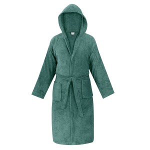 img-Μπουρνούζι OLIA TEAL Μπουρνούζι με κουκούλα: XXLarge