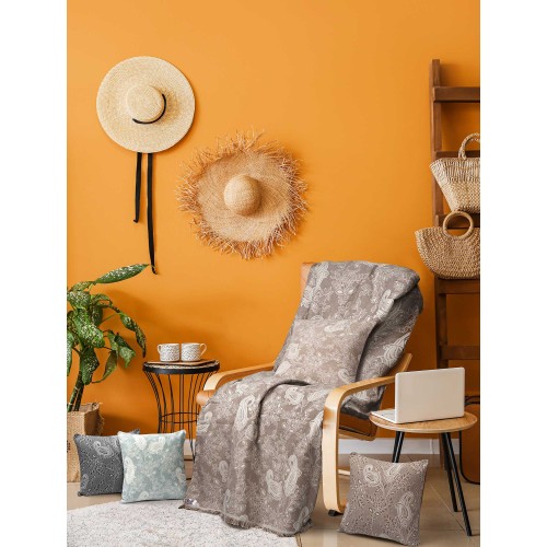 img-Ριχτάρι PAISLEY BROWN Ριχτάρι διθέσιου καναπέ: 170 x 250 εκ.