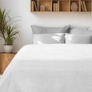 img-Κουβέρτα Πικέ PIKONA WHITE Κουβέρτα Πικέ: 170 x 240 εκ.