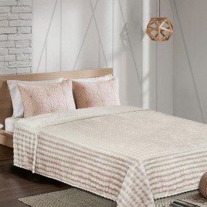 img-Κουβέρτα Fleece PUFFELLA BEIGE Κουβέρτα μονή: 160 x 220 εκ.