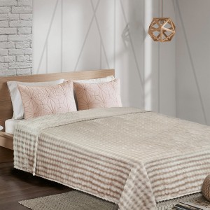 img-Κουβέρτα Fleece PUFFELLA BROWN Κουβέρτα μονή: 160 x 220 εκ.