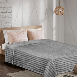 img-Κουβέρτα Fleece PUFFELLA GREY Κουβέρτα μονή: 160 x 220 εκ.