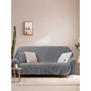 img-Ριχτάρι RAYS GREY Ριχτάρι τετραθέσιου καναπέ: 180 x 340 εκ.