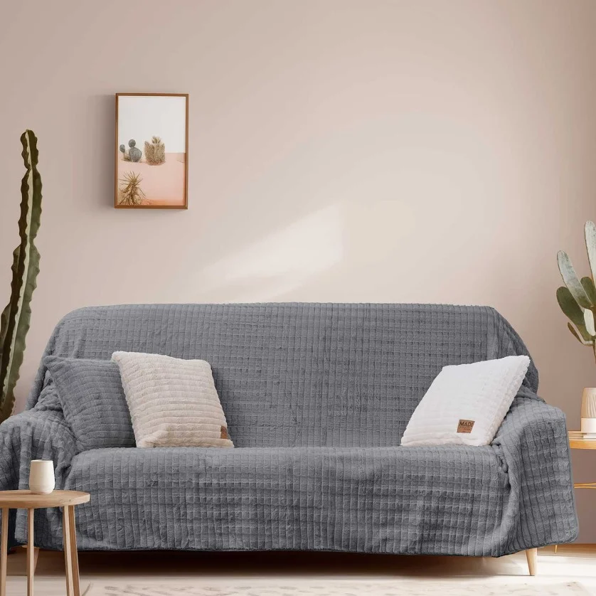 Ριχτάρι RAYS GREY Ριχτάρι τριθέσιου καναπέ: 180 x 300 εκ. Ριχτάρι RAYS GREY Ριχτάρι τριθέσιου καναπέ: 180 x 300 εκ.