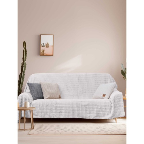 img-Ριχτάρι RAYS WHITE Ριχτάρι διθέσιου καναπέ: 180 x 250 εκ.