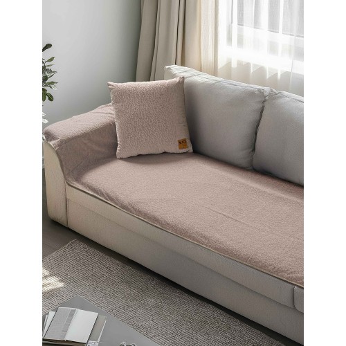 img-Μεμονωμένο ανάγλυφο κάλυμμα REGALIA BEIGE Μεμονωμένο ανάγλυφο κάλυμμα για καναπέ γωνία  250 x 90 εκ.
