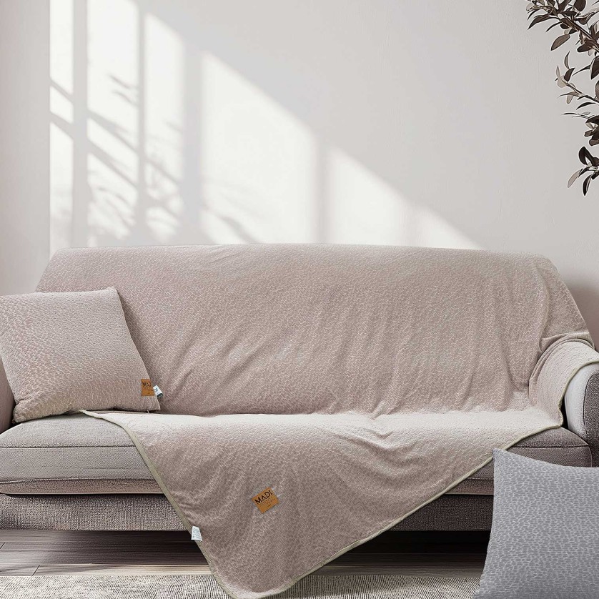 Ριχτάρι REGALIA BEIGE Ριχτάρι τριθέσιου καναπέ: 180 x 300 εκ.