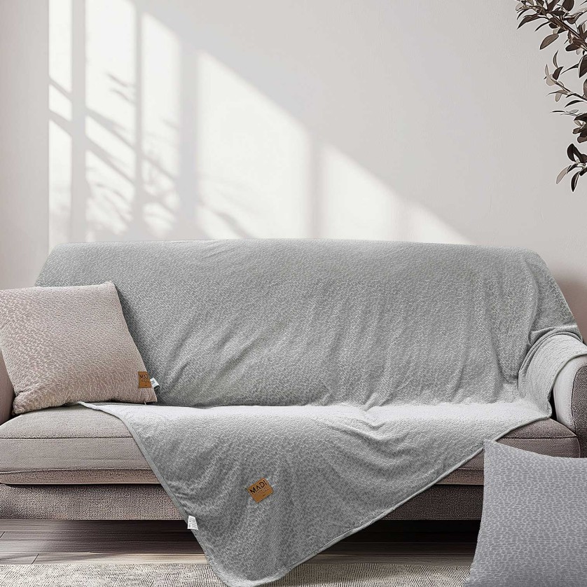 Ριχτάρι REGALIA GREY Ριχτάρι τετραθέσιου καναπέ: 180 x 340 εκ.