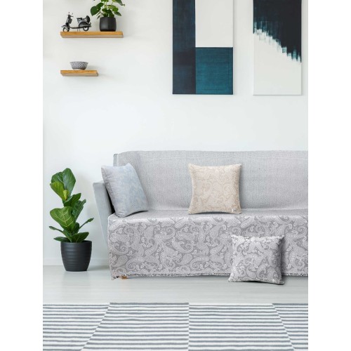 img-Ριχτάρι ROCOCO GREY Ριχτάρι διθέσιου καναπέ: 170 x 250 εκ.