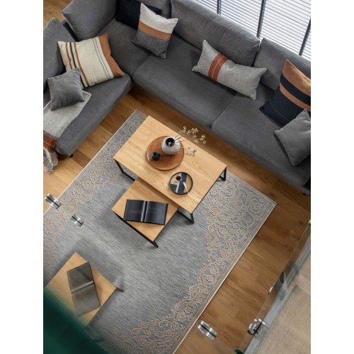 img-Χαλί ROI GREY BEIGE 130 x 190 εκ.