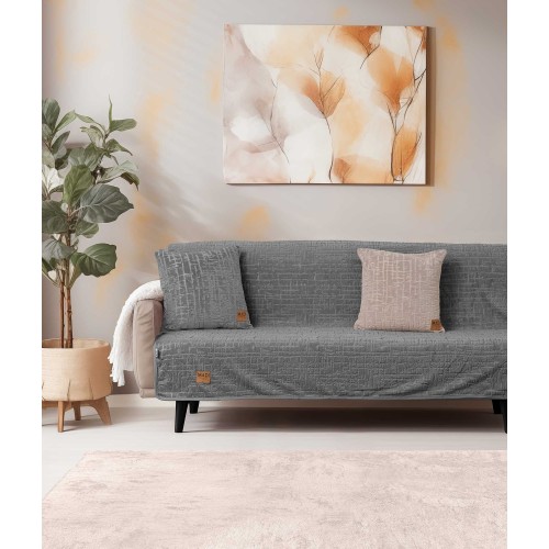img-Ριχτάρι SAVANNA GREY Ριχτάρι διθέσιου καναπέ: 180 x 250 εκ.