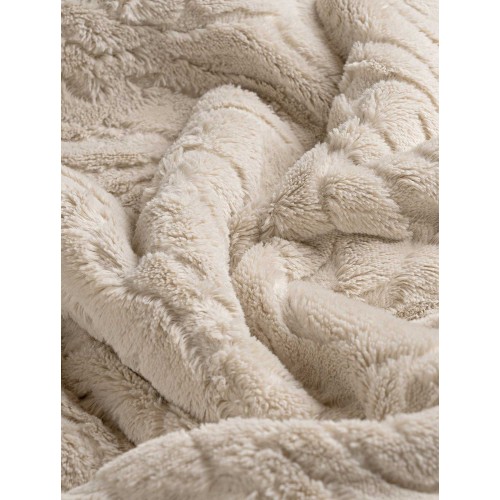 img-Ριχτάρι SERANI BEIGE Ριχτάρι τετραθέσιου καναπέ: 180 x 340 εκ.