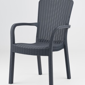 img-Καρέκλα Rattan SIERRA ANTHRACITE Καρέκλα: 57 x 57 x 88 εκ.