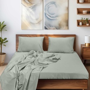 img-Σεντόνι SLEEK MINT Σεντόνι μονό με λάστιχο: 100 x 200+35 εκ.