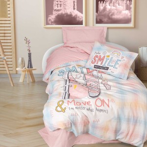 img-Παιδικό Σετ Κουβερλί SMILE Σετ κουβερλί μονό: 170 x 240 + 1 μαξιλαροθήκη 50 x 70 εκ.