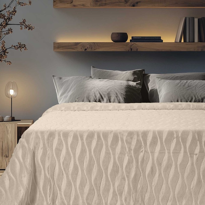 Κουβέρτα SNUGGLE BEIGE Κουβέρτα μονή: 160 x 220 εκ.