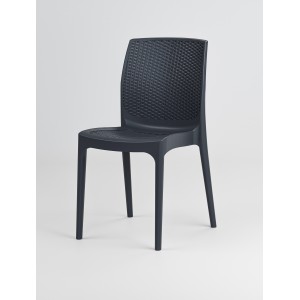 img-Καρέκλα Rattan SOLARA ANTHRACITE Καρέκλα: 56 x 42 x 86 εκ.