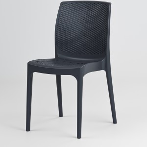 img-Καρέκλα Rattan SOLARA ANTHRACITE Καρέκλα: 56 x 42 x 86 εκ.