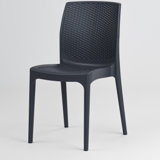 img-Καρέκλα Rattan SOLARA ANTHRACITE Καρέκλα: 56 x 42 x 86 εκ.