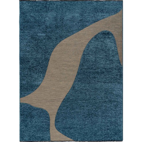 img-Χαλί STONE BEIGE PETROL 130 x 190 εκ.