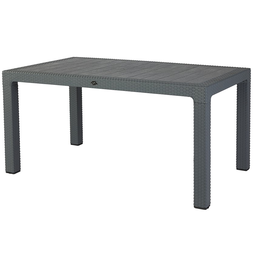 Τραπέζι Rattan SUNSET ANTHRACITE Τραπέζι: 90 x 150 εκ.