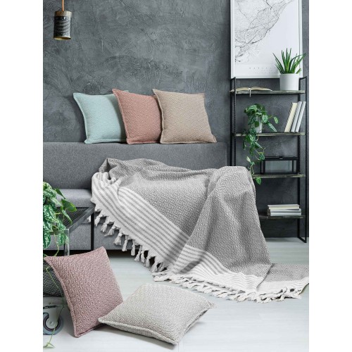 img-Διακοσμητικό Μαξιλάρι TENT GREY Διακοσμητική μαξιλαροθήκη: 45 x 45 εκ.